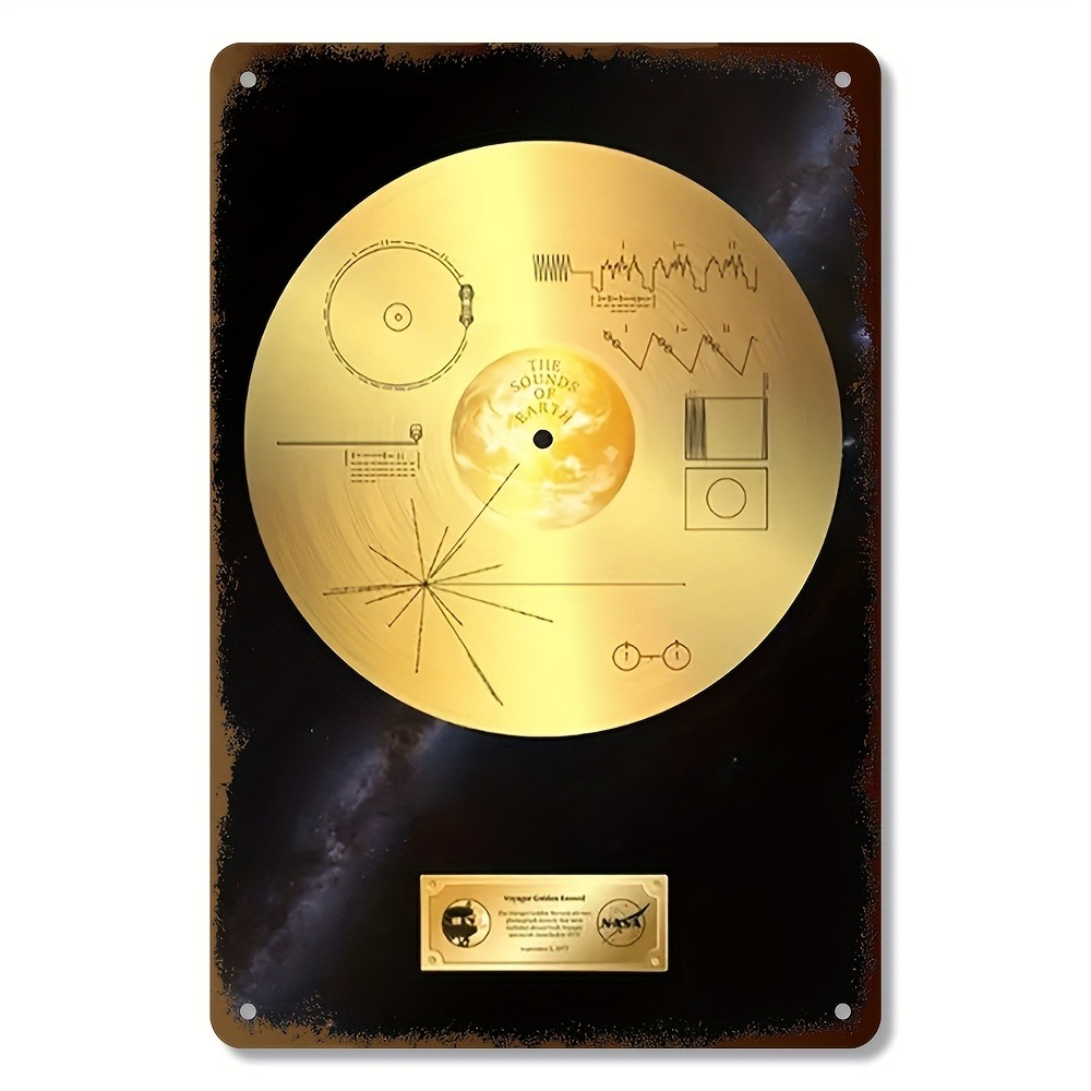 Retro Space Voyager Golden Rec - Star Map Poster recension och pris