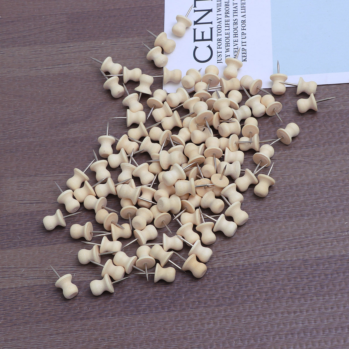 100Pcs Star Shaped Wooden Push - Star Map Poster recension och pris
